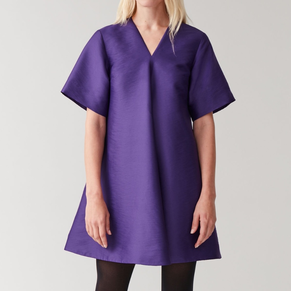 A-Line Eggplant Dress NWT